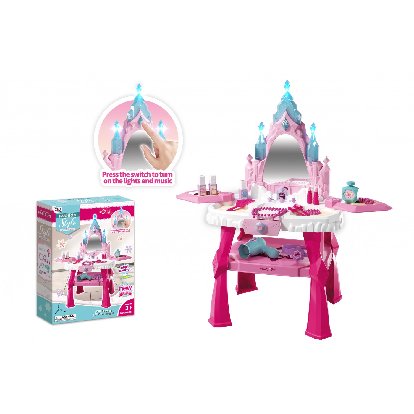 MEGA Styling Dressing Table + Accessories