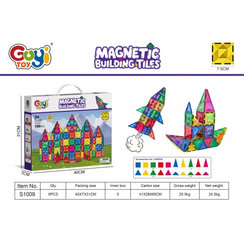 Magnetic Block Set 100pcs.
