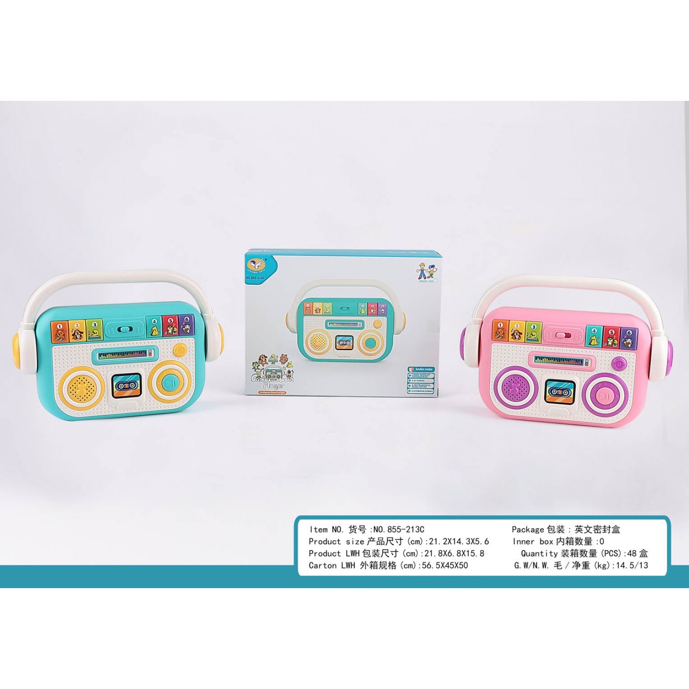 Radio for the youngest with lights and sounds