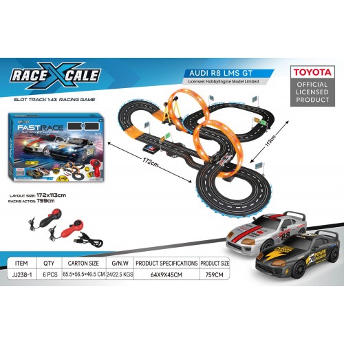 R/C TOYOTA Race Track 1:43 - 172x113 cm