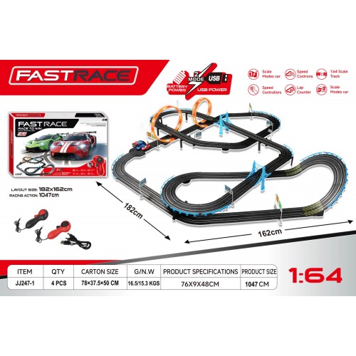GIGA R/C Race Track TOYOTA 1:43 - 182x162 cm