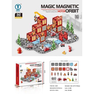 Fire Department Magnetic Block Set 92 pcs.