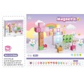 Magnetic Cube Set, Magnetic Blocks 48 pcs + Light