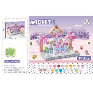 Magnetic Cubes Set, Magnetic bricks 193el.