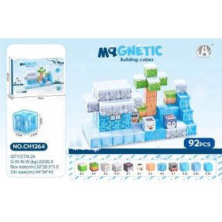 Magnetic Cubes Set, Magnetic bricks 92el.
