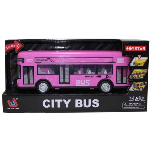 Pink Bus with Sound and Lights Function