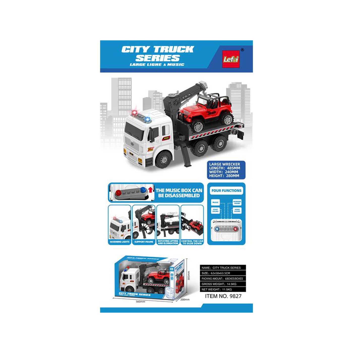 Car Transporter with Lights and Sound + Car