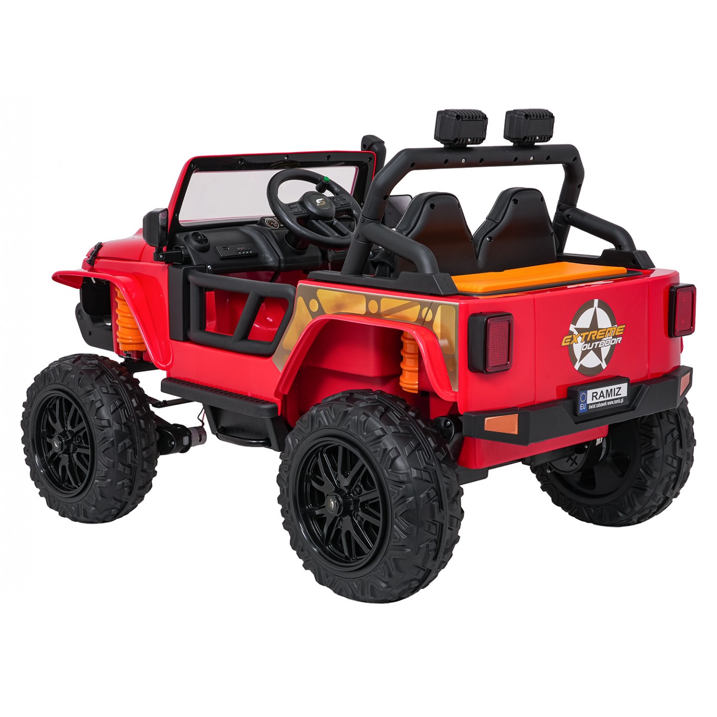 Jeep Monster Red Vehicle