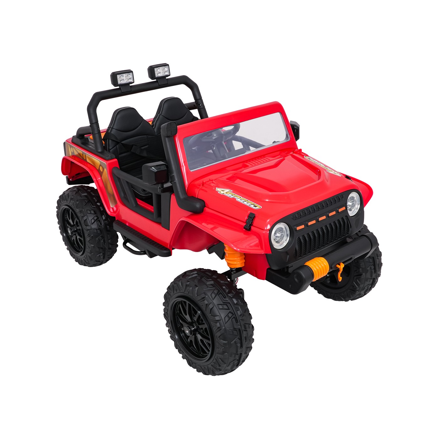 Jeep Monster Red Vehicle