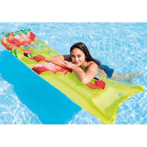 Materac Plażowy 183 x 69 cm INTEX niebieski