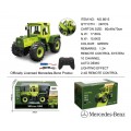 Tractor Green 1:24 with remote control Mercedes Benz