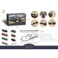 Retro train with Smoke, Sound and Lights 216x113 cm + Accessories