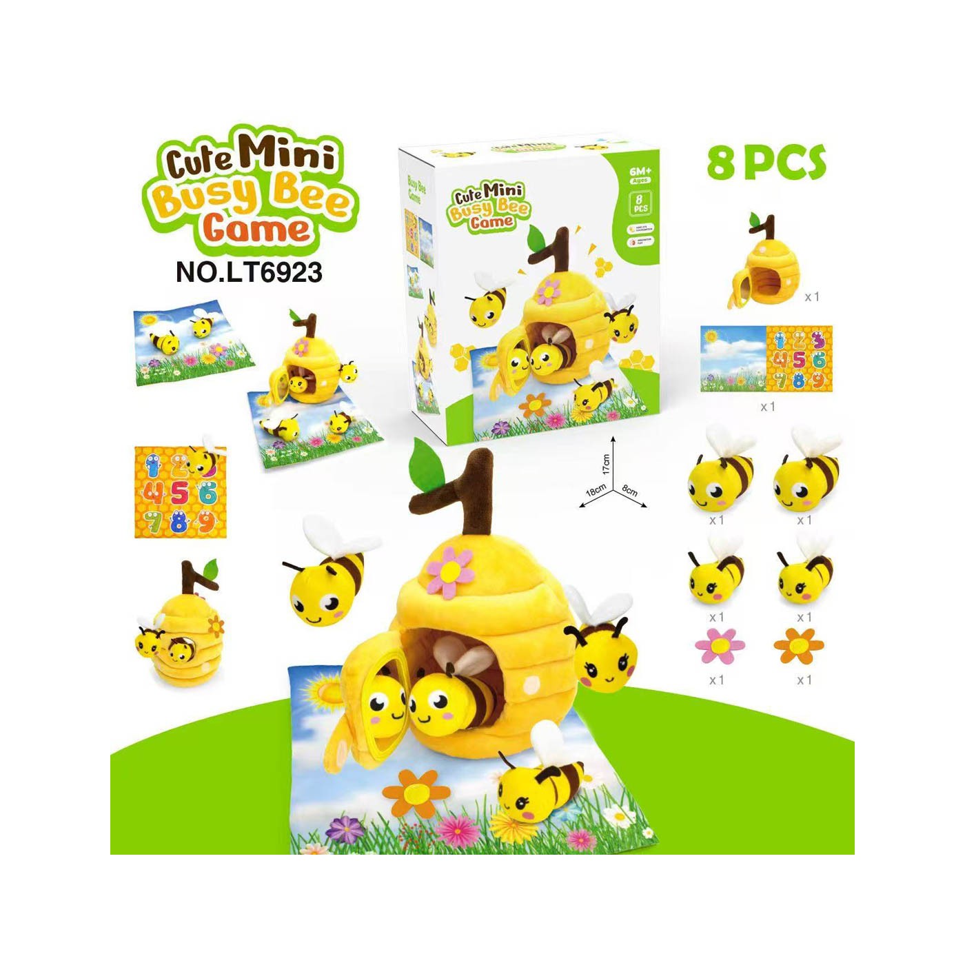 Plush Hive and Bees + Accessories