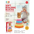 Coloured Soft Pyramid Teddy Bear