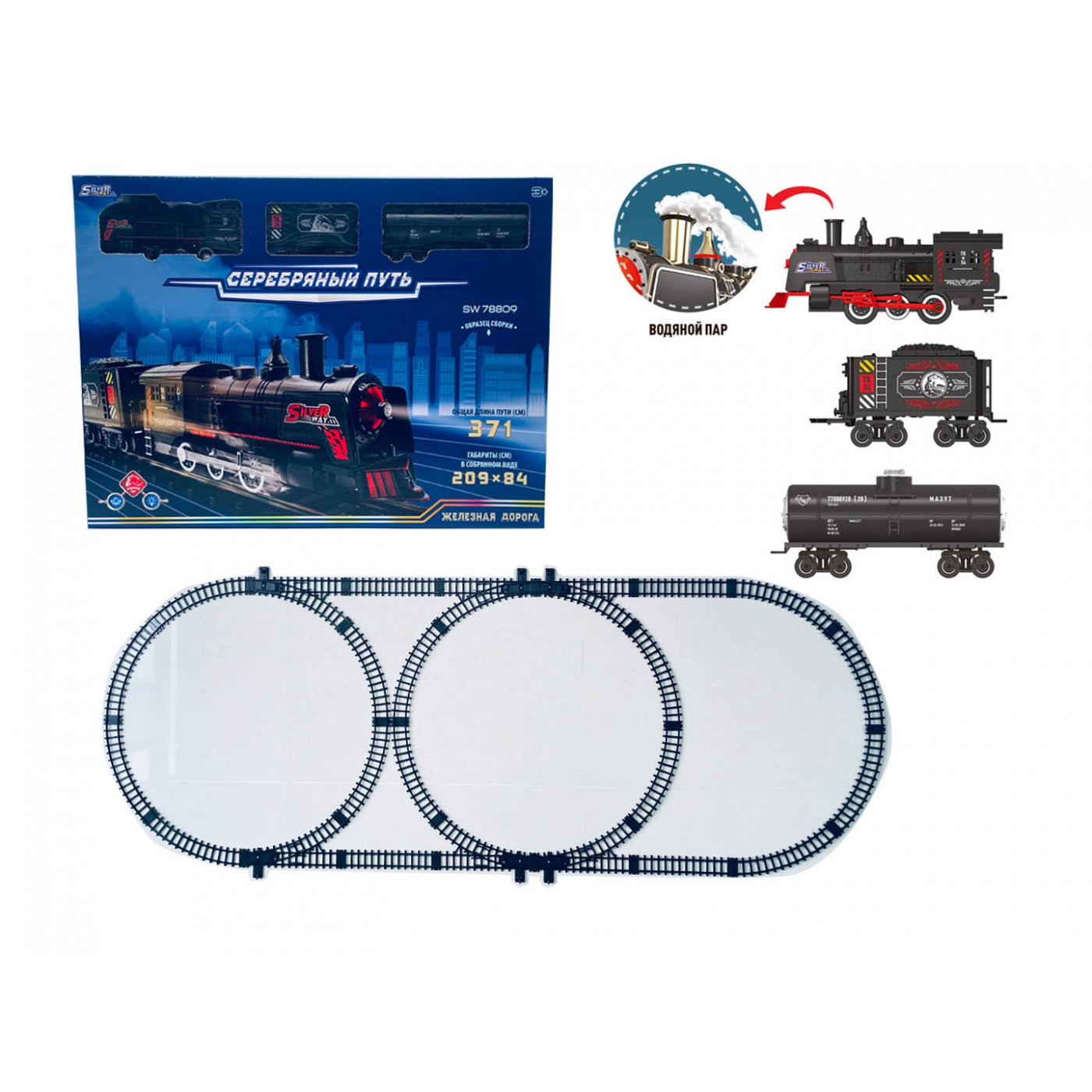 Retro train with Smoke function