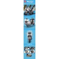 Set of bricks Motorcycle White 1328el.