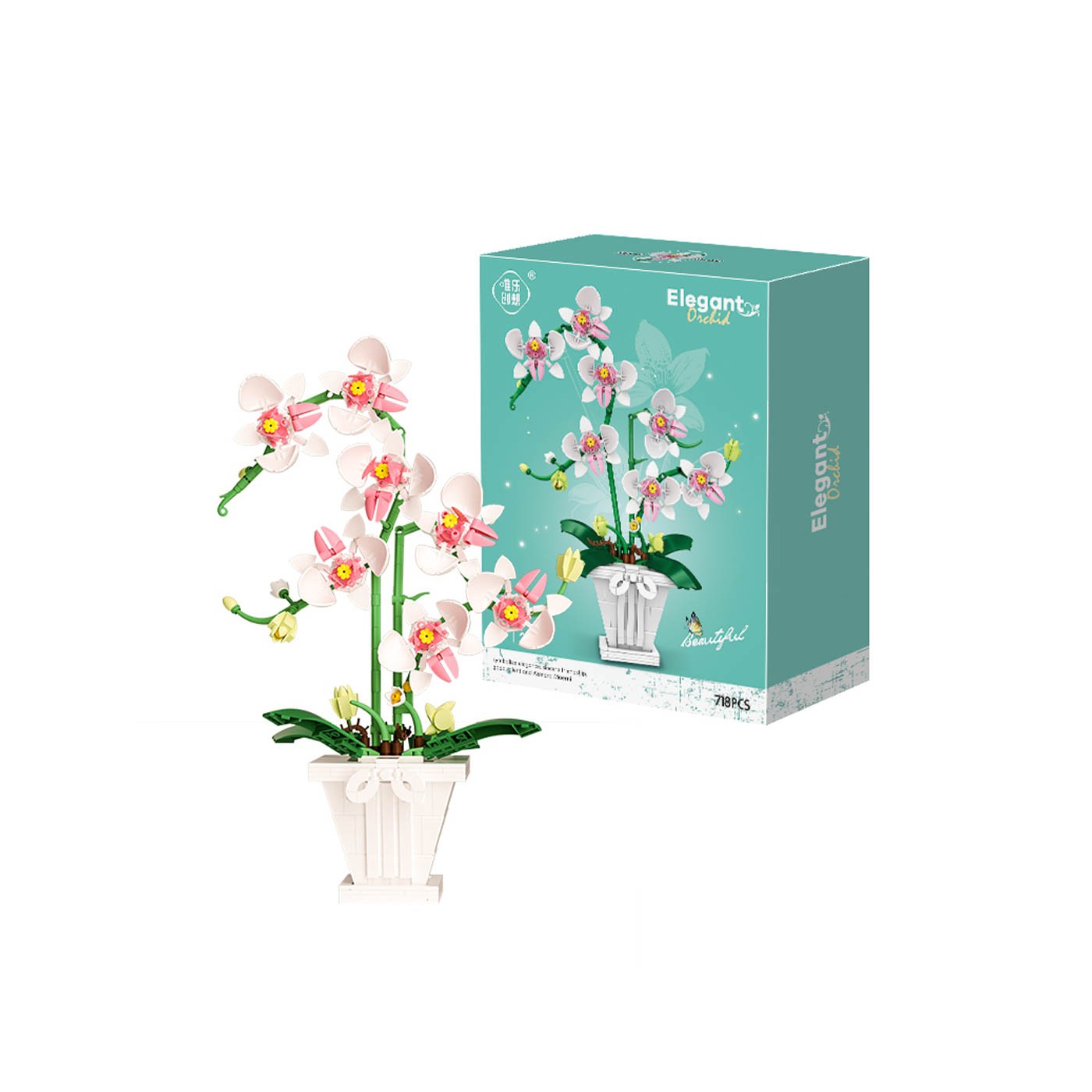 White Orchid Brick Set 718el.
