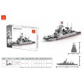 Military Ship 376-element building block set.