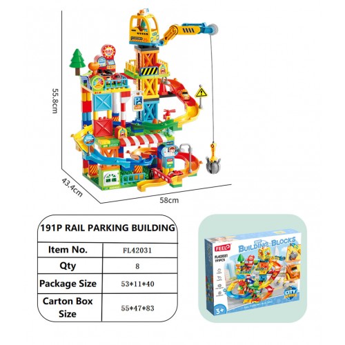 Construction Site Cars Track Set 191el.