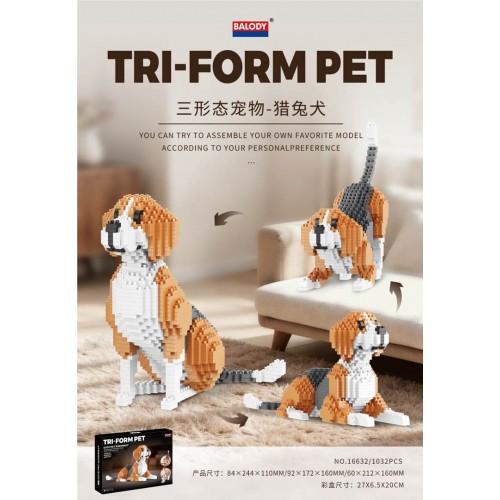 Dog 3in1 set of bricks 1032el.