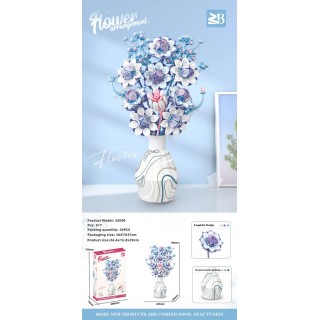 Blue and white bouquet bricks set 617el.