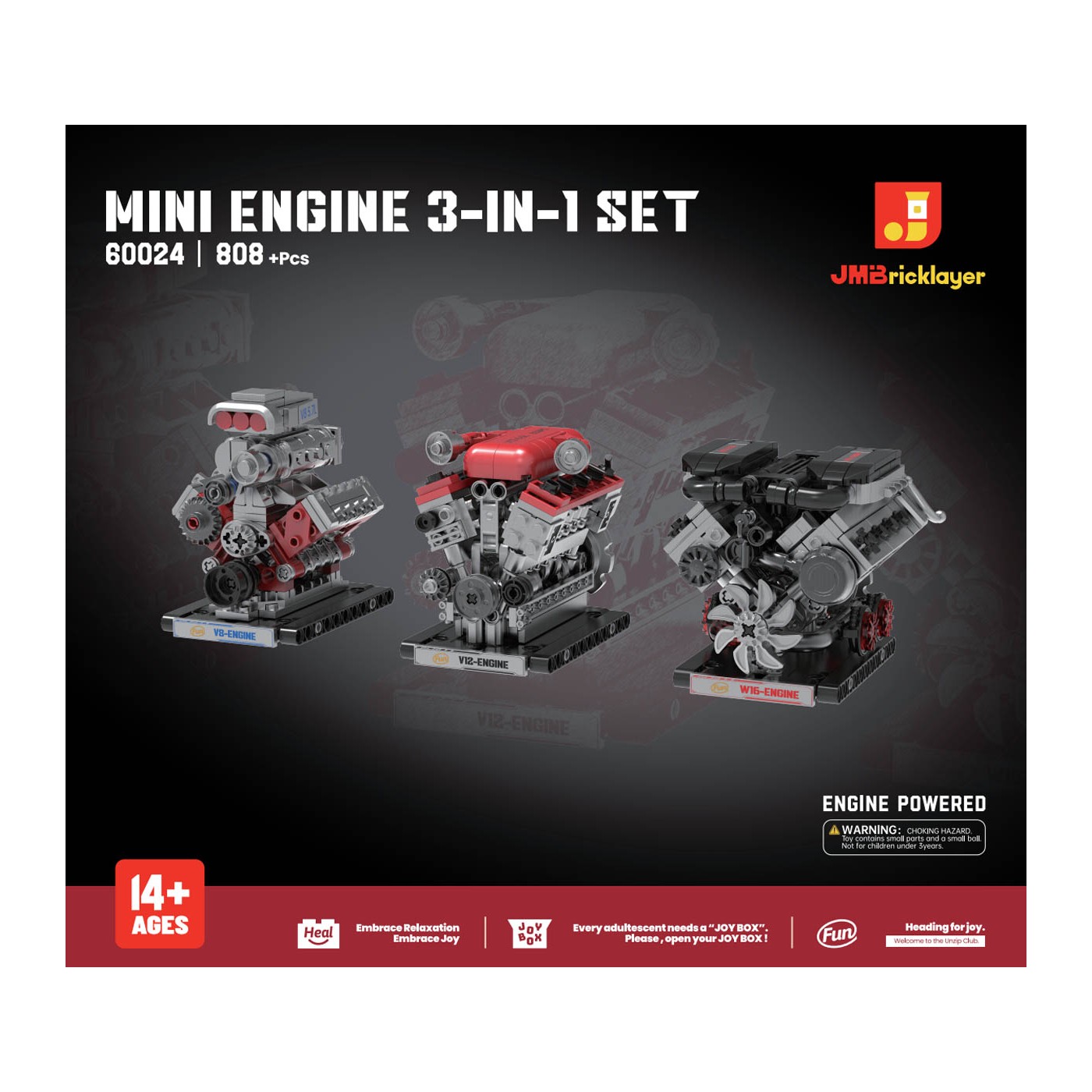 Engine 3in1 Bricks Set 808el.