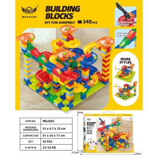 Set of coloured bricks Track Ball 348el.