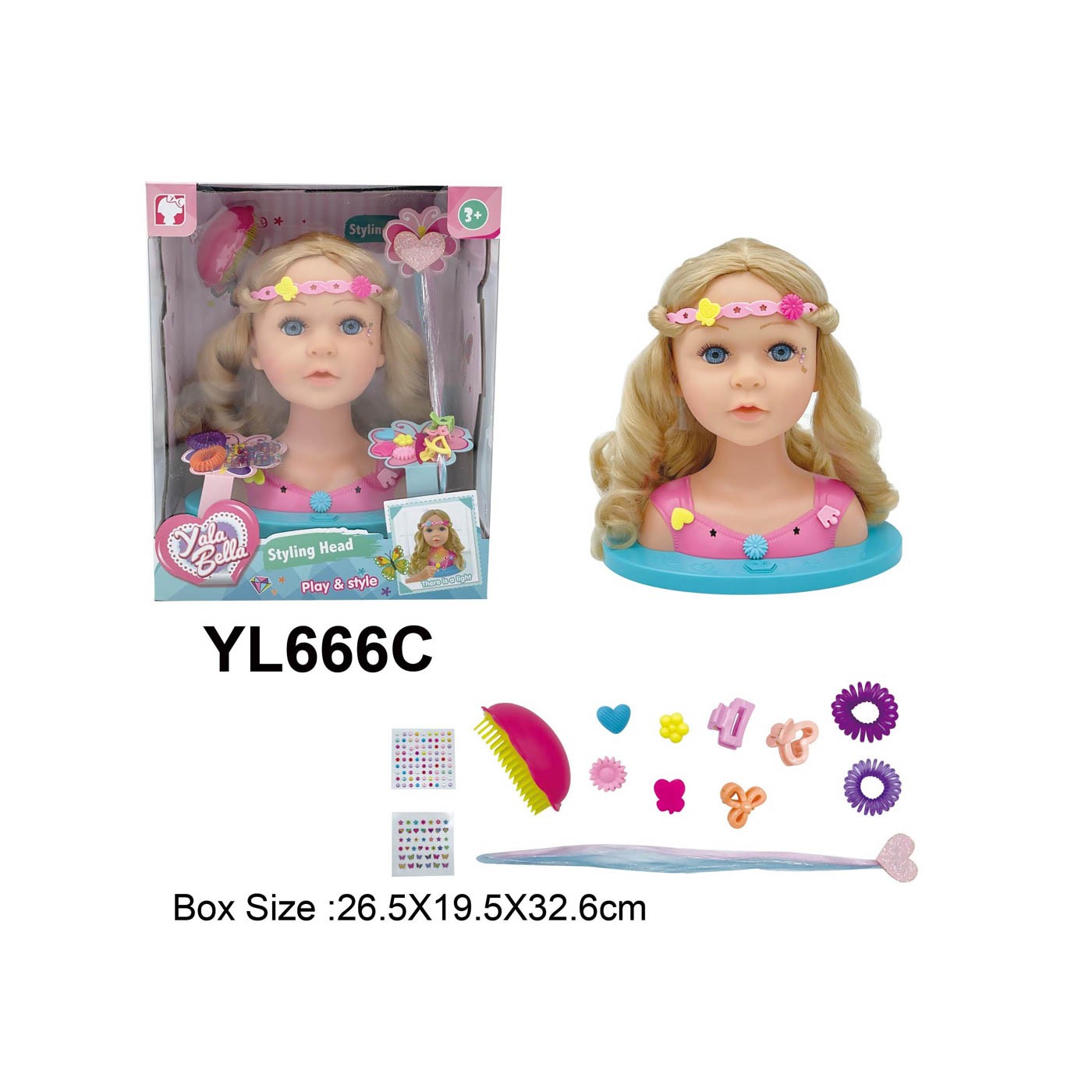 Styling and combing set + accessories