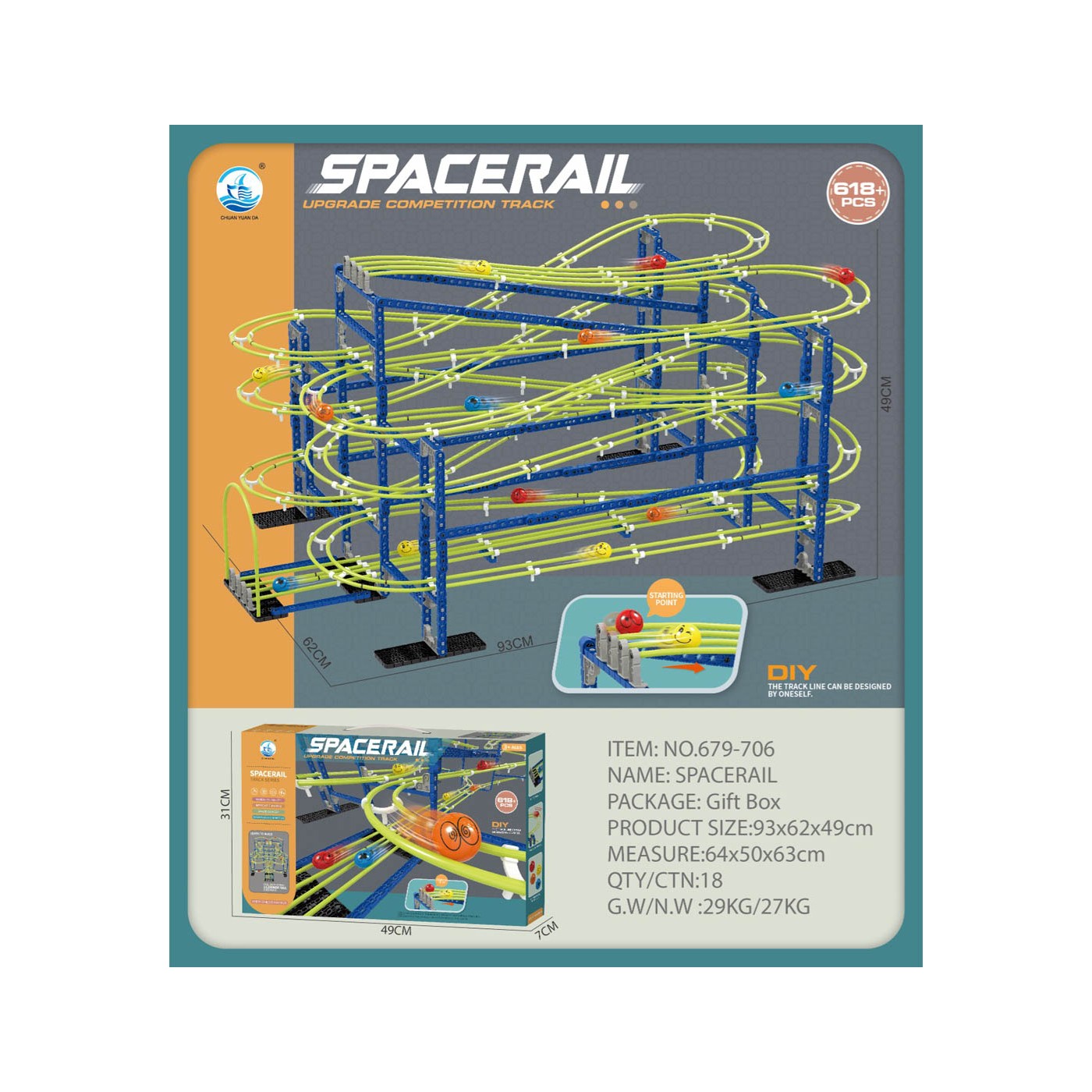 MEGA Ball Race Track
