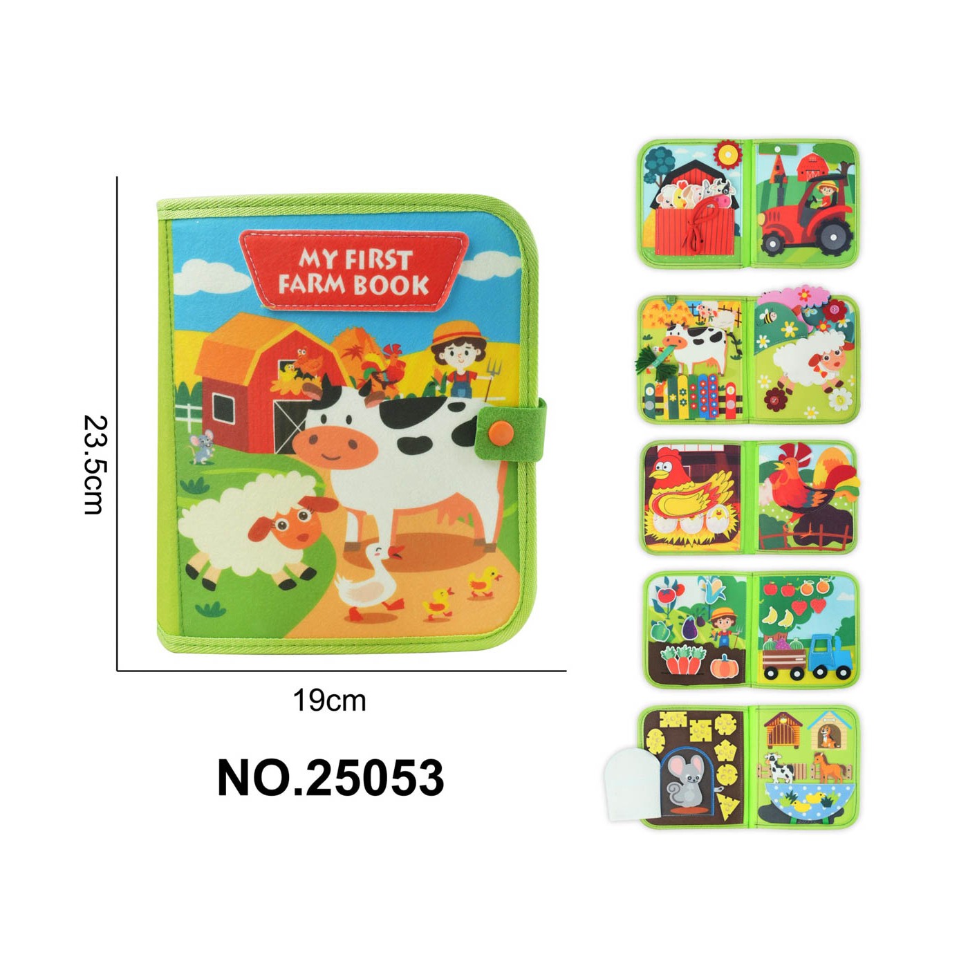 Sensory Book for Young Children Farm