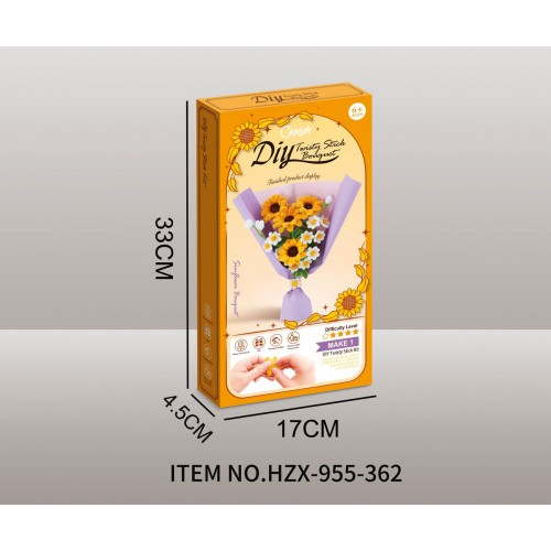 DIY Soft Flower Set Bouquet Yellow Sunflowers