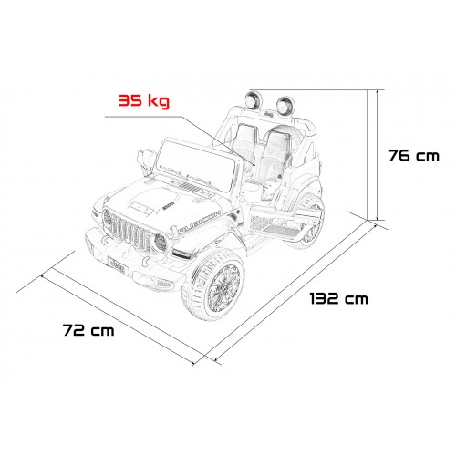 Jeep Wrangler Rubicon LIFT Orange Vehicle