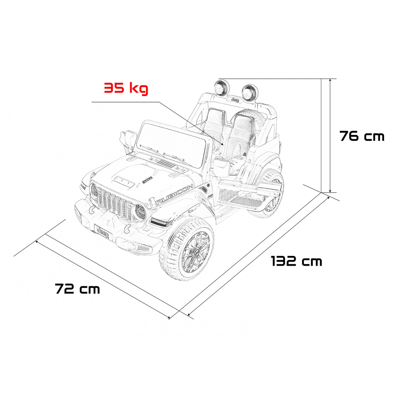 Jeep Wrangler Rubicon LIFT Pink Vehicle