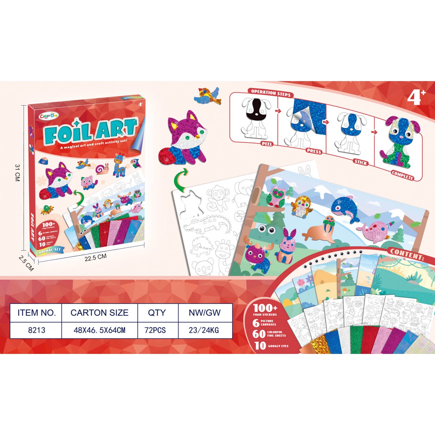 Creative Peeling Set Edition Animals