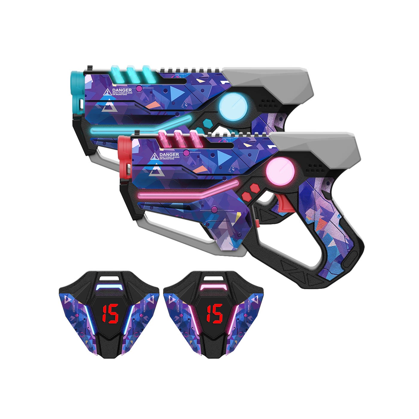 Laser Pistols with Shields Blue
