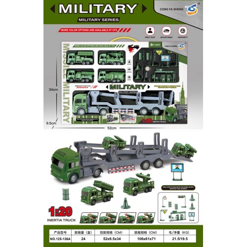 MEGA Truck and Vehicle Set + Accessories Military Edition