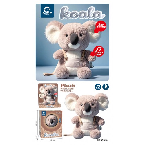 Interactive Koala with Lights and Sound Function