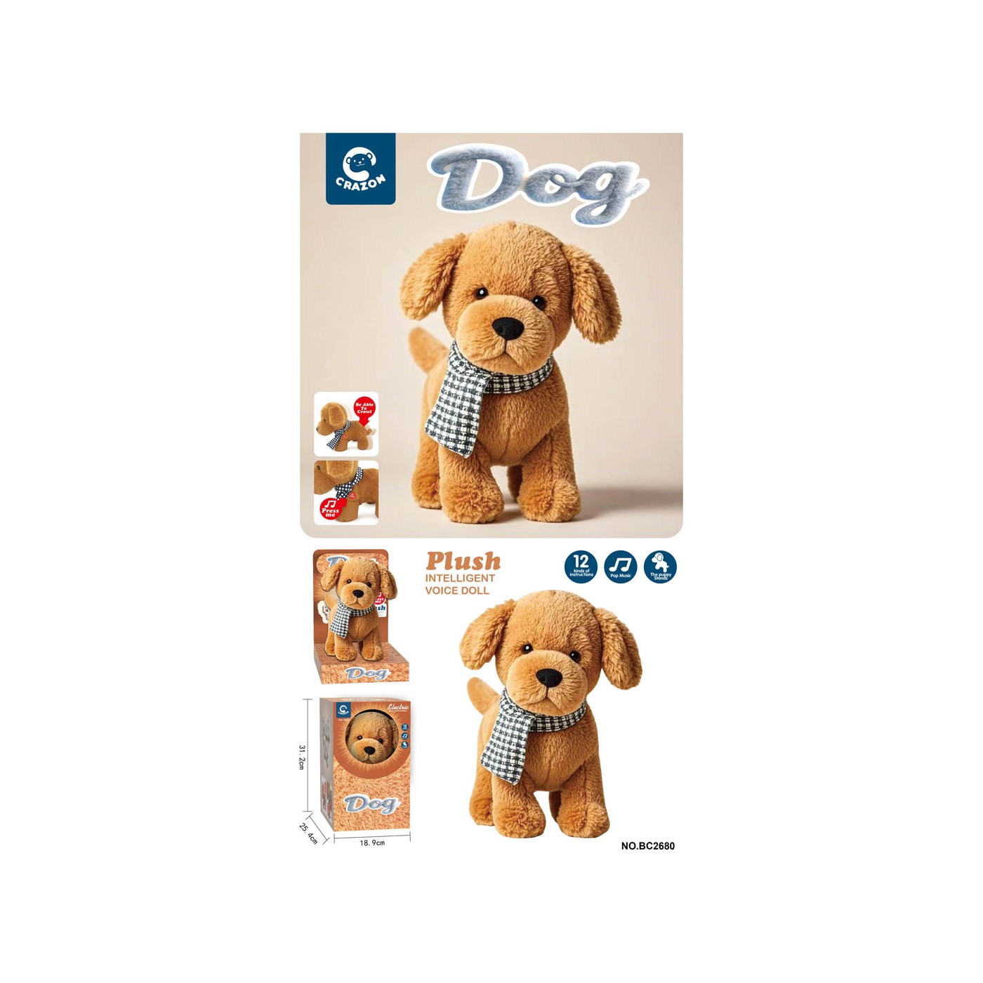 Interactive Dog with Sound Function
