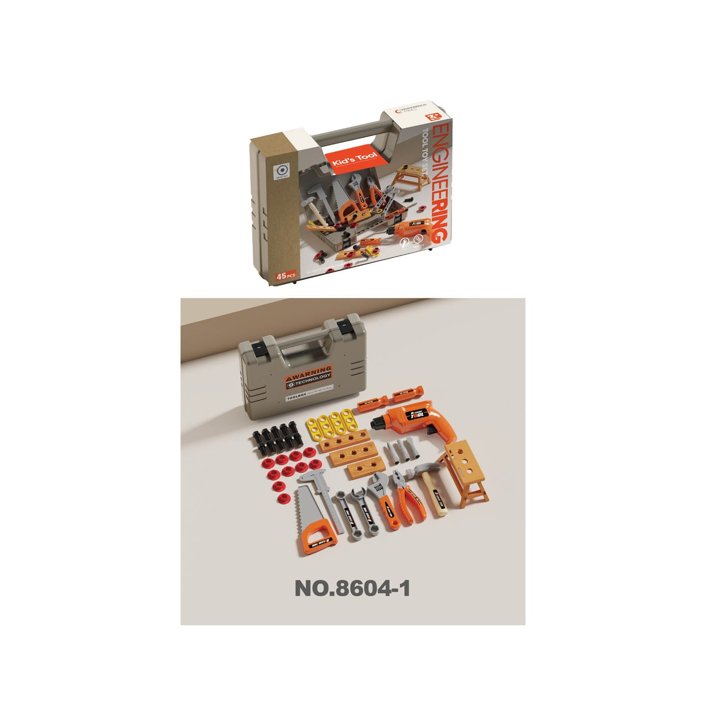 Handyman set with case 45el.