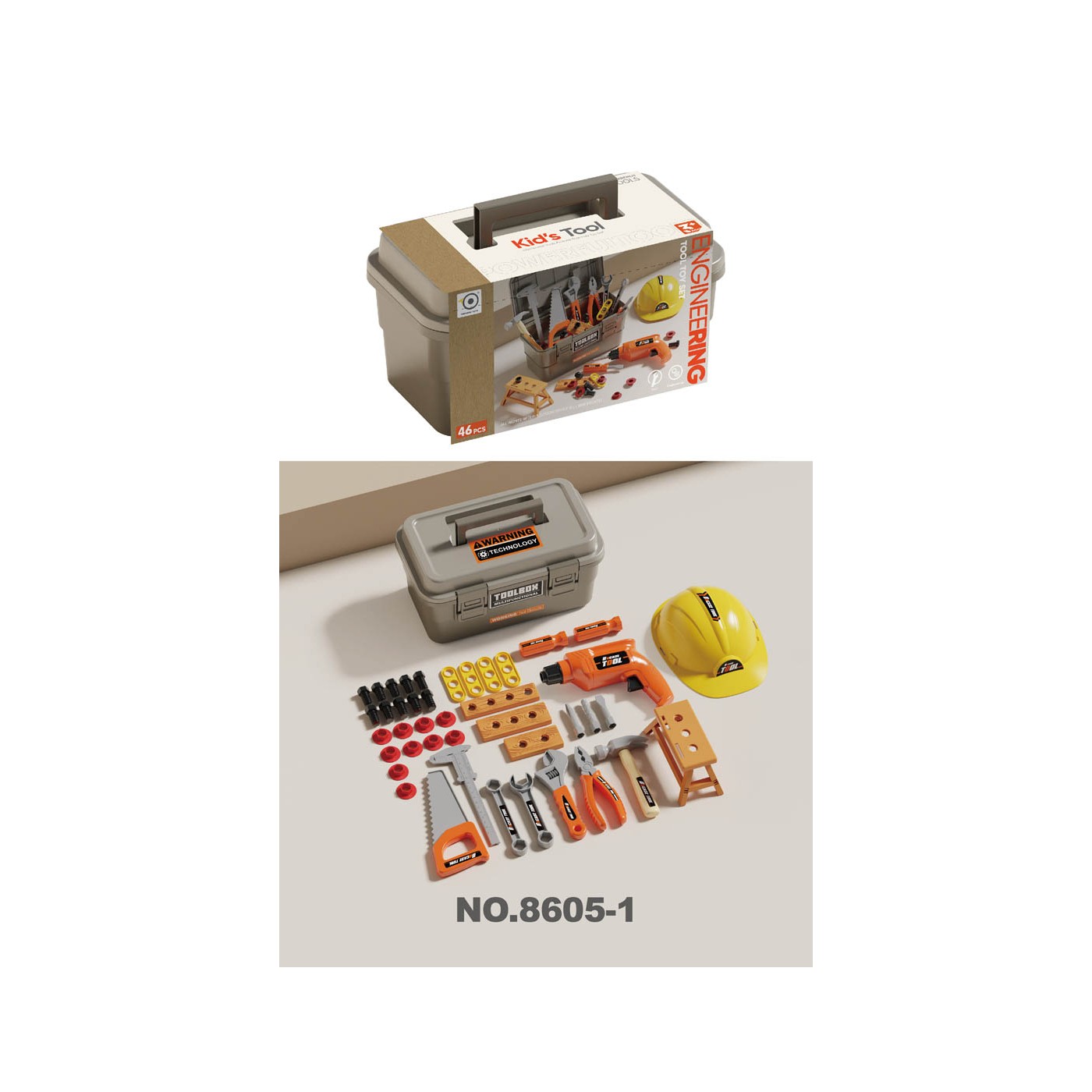 Handyman Set with Chest 46el.