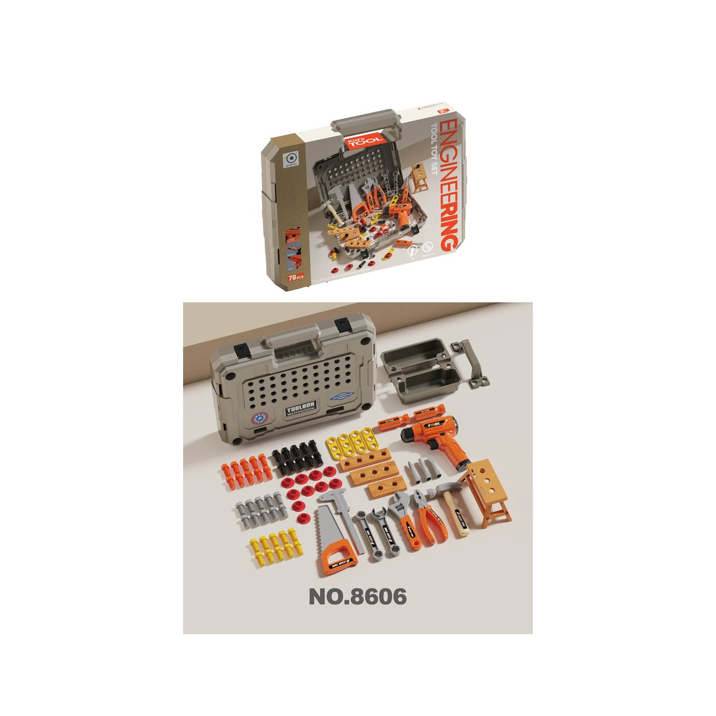 Handyman set with case 78el.