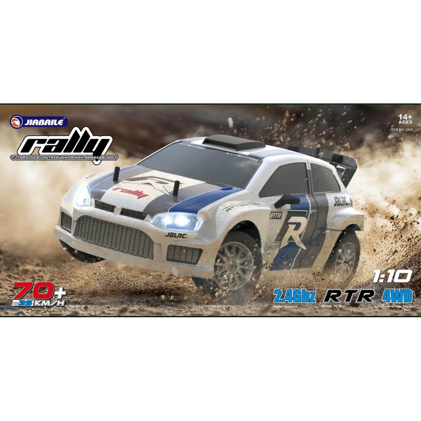 R/C Off-road racing car RALLY 1:10 up to 70km/h