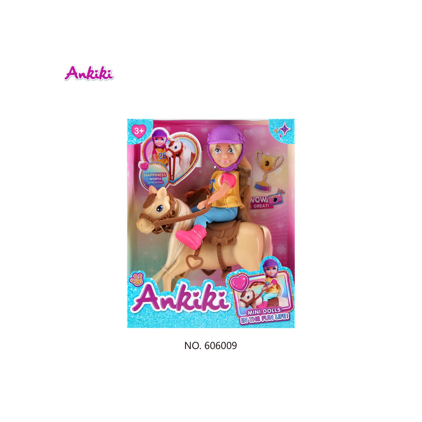 Ankiki doll with horse + accessories