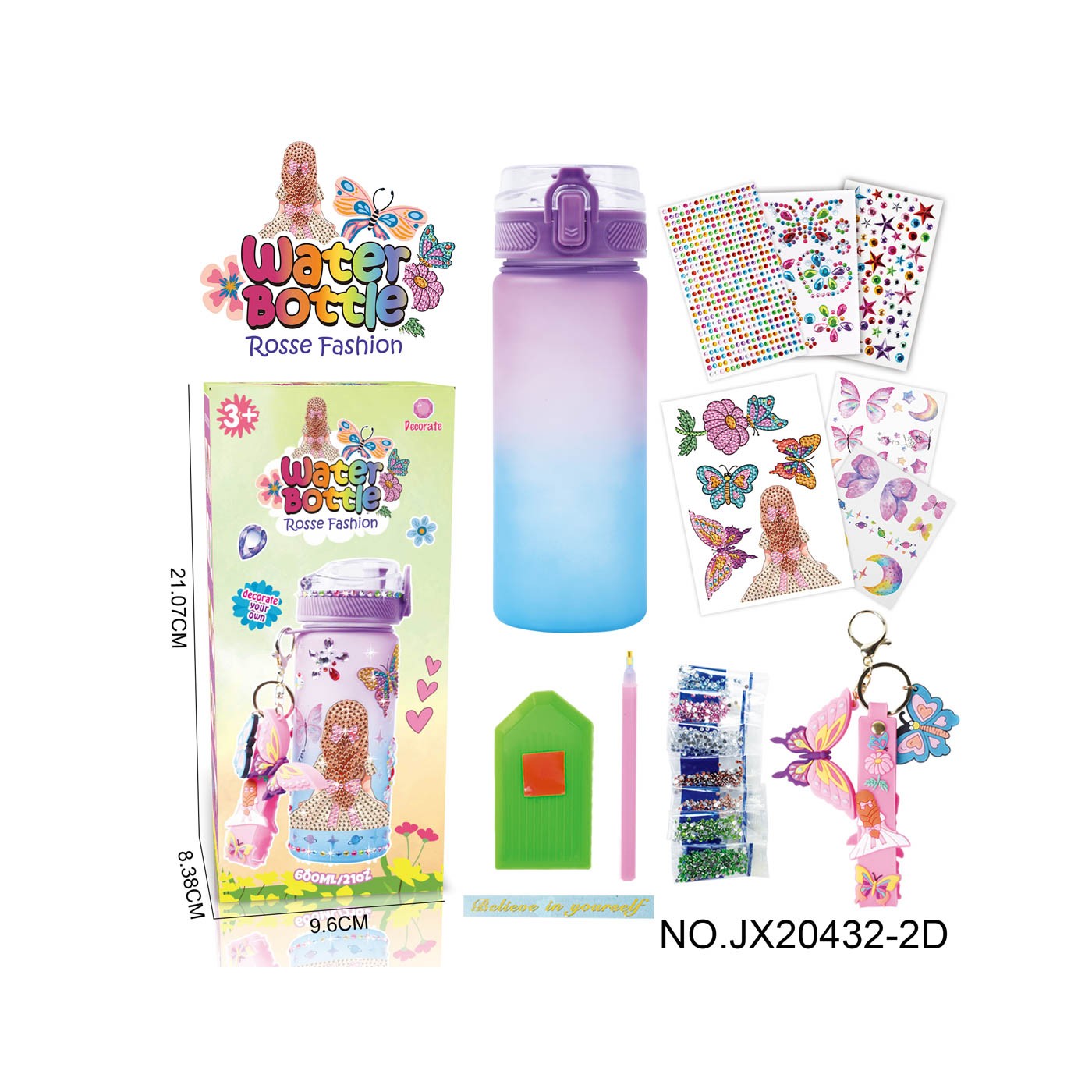 Drinking Bottle + Decorative Ornaments
