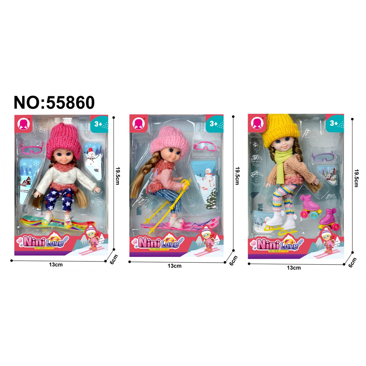 Berry Doll + Accessories Ski Edition