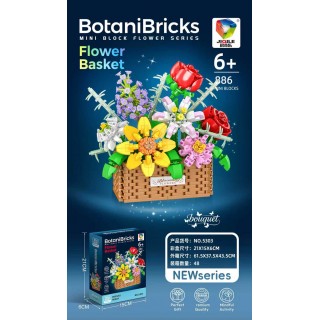 Coloured Bouquet Bricks Set 886el.