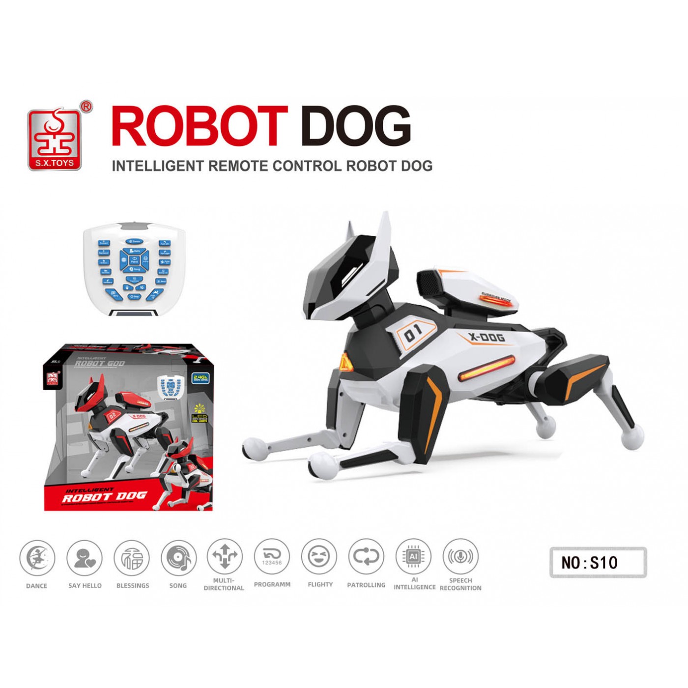 Robot R/C X-DOG White