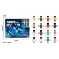 Set of Two Football Players with Ball + Small Pitch