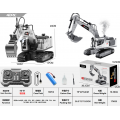 R/C Excavator with Smoke, Lights and Sound Function White