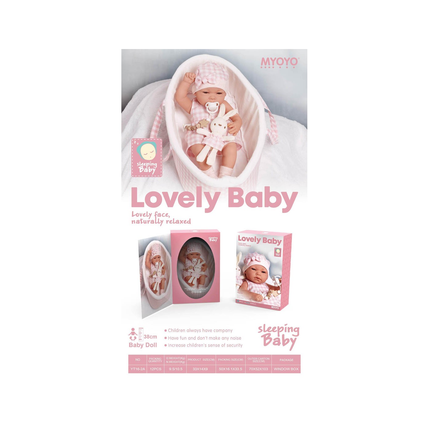 Baby Doll in Pink Carrier